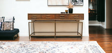 Edison Solid Wood Distressed Console Table