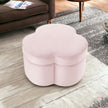 Penelope Blush Velvet Ottoman