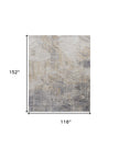 Ivan Abstract Distressed Area Rug 10' X 13'