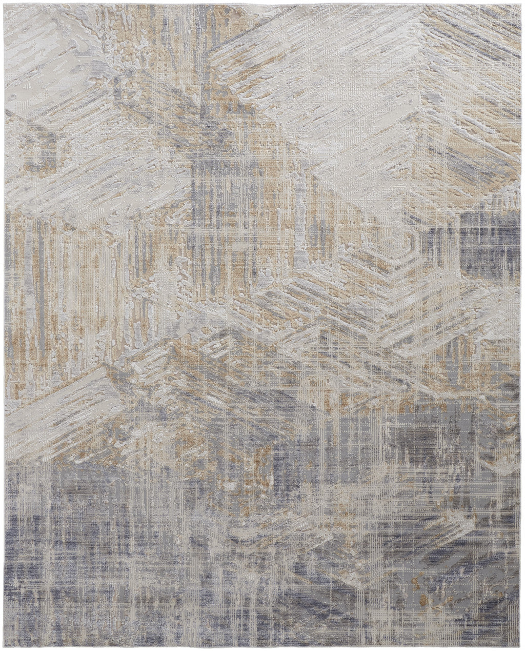 Ivan Abstract Distressed Area Rug 10' X 13'