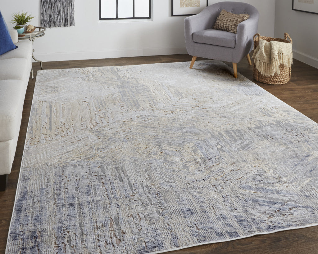 Ivan Abstract Distressed Area Rug 10' X 13'