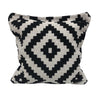 Diamond Geometry Cotton Zippered Pillow