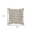 Nathaniel Striped Cotton Zippered Throw Pillow