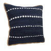 Dotted Linear Zippered Throw Pillow