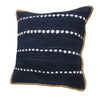 Dotted Linear Zippered Throw Pillow