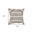 Angelo Striped Zippered Throw Pillow