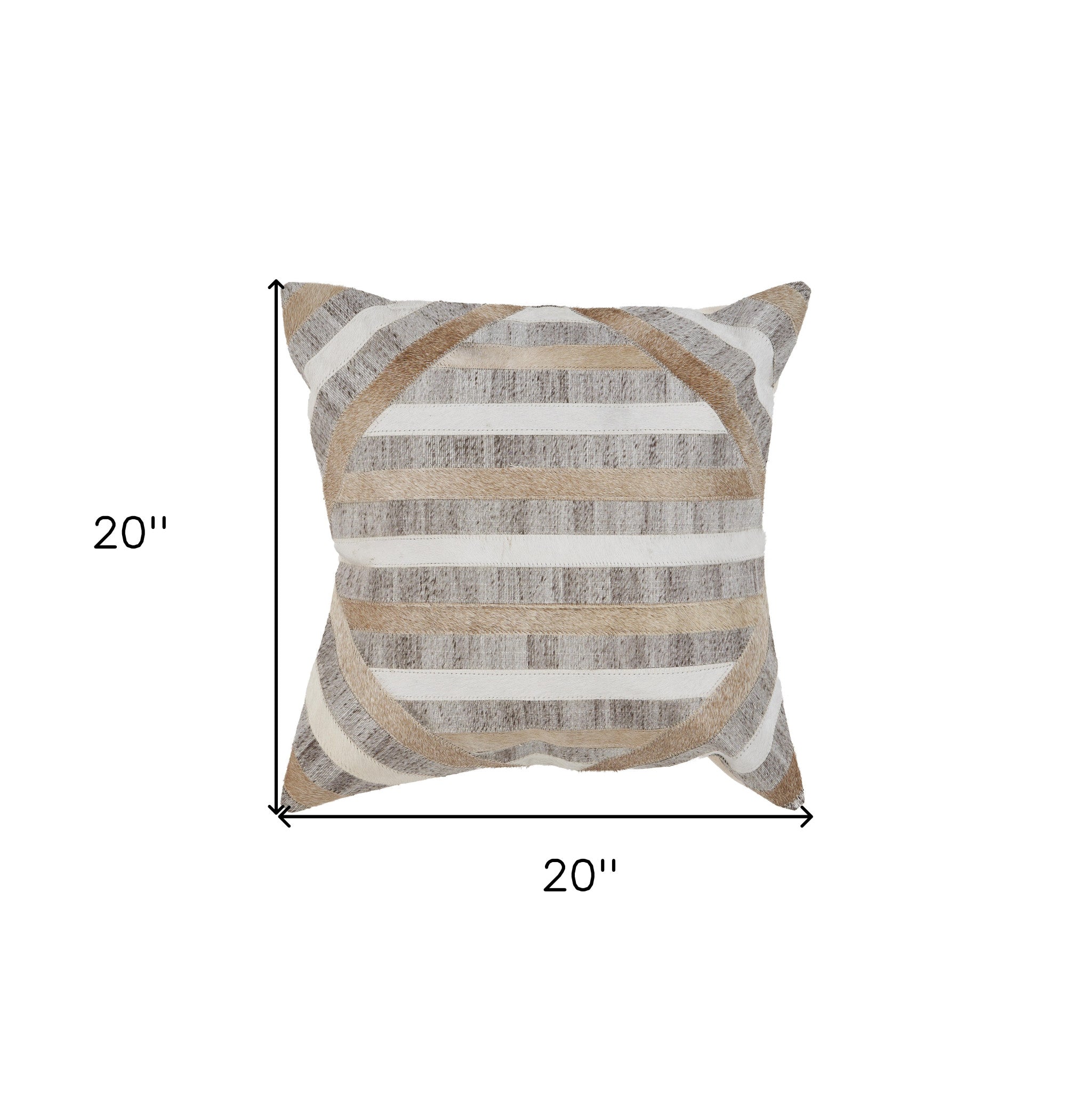 Angelo Striped Zippered Throw Pillow