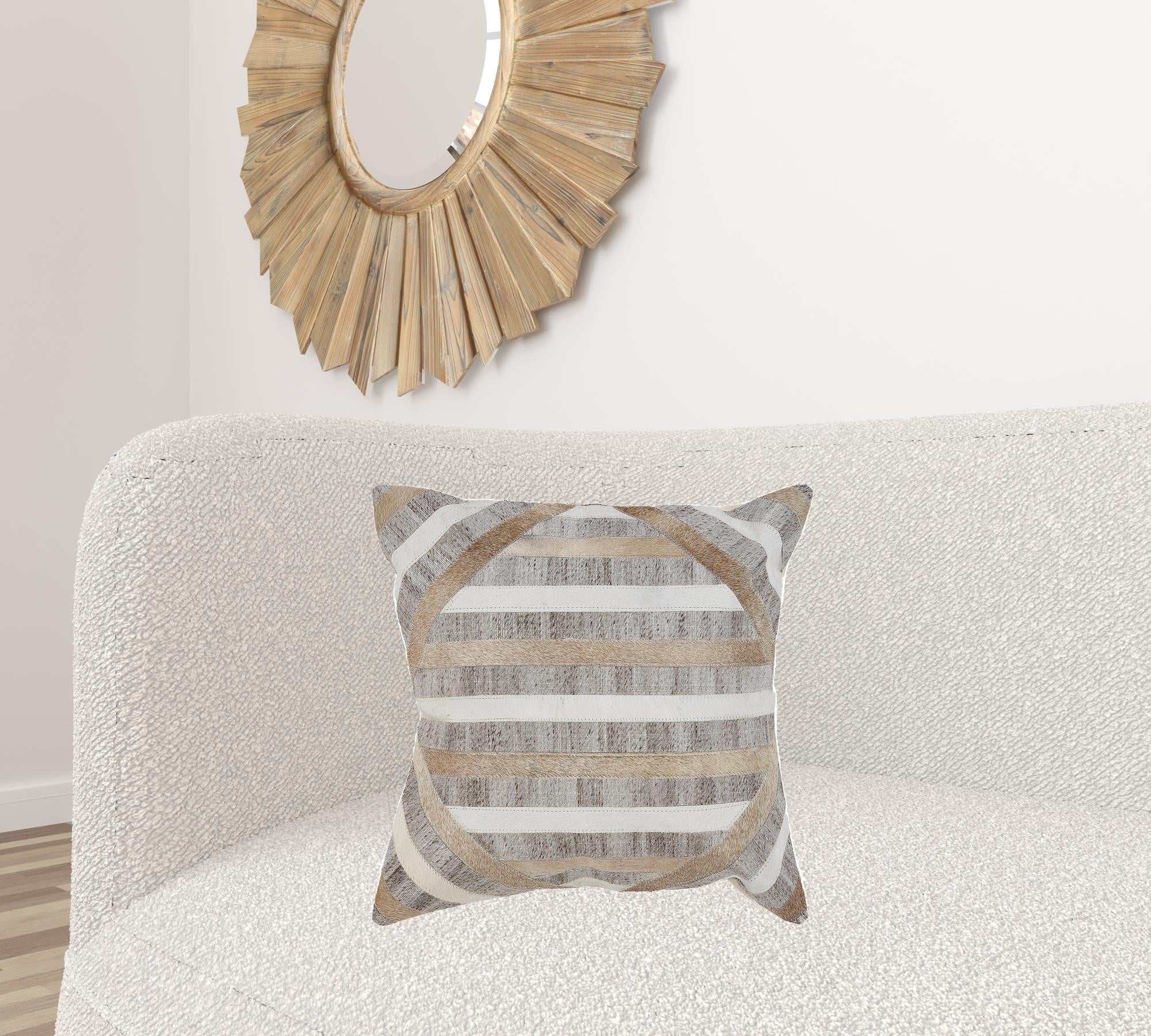 Angelo Striped Zippered Throw Pillow