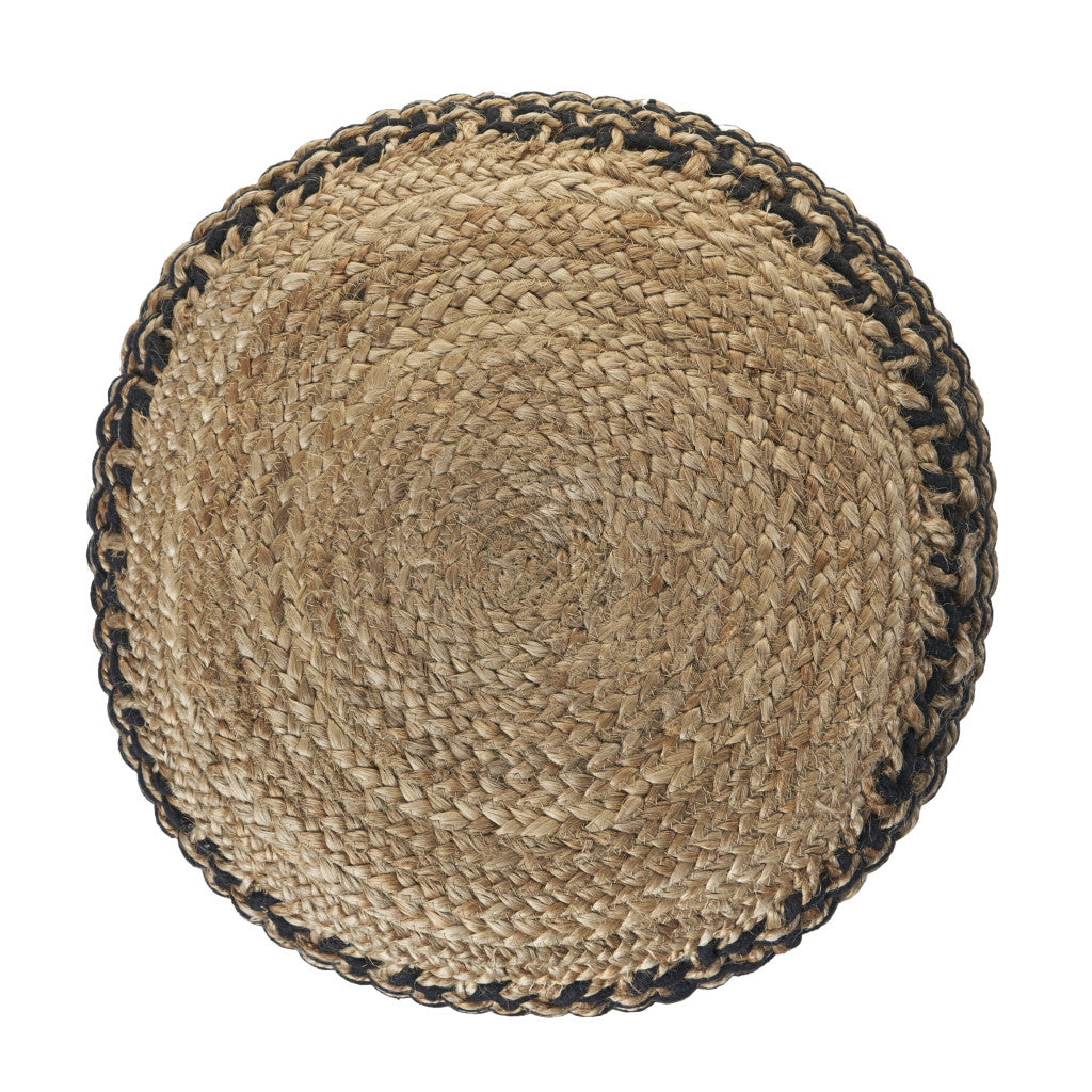 The Lorena Jute Ottoman