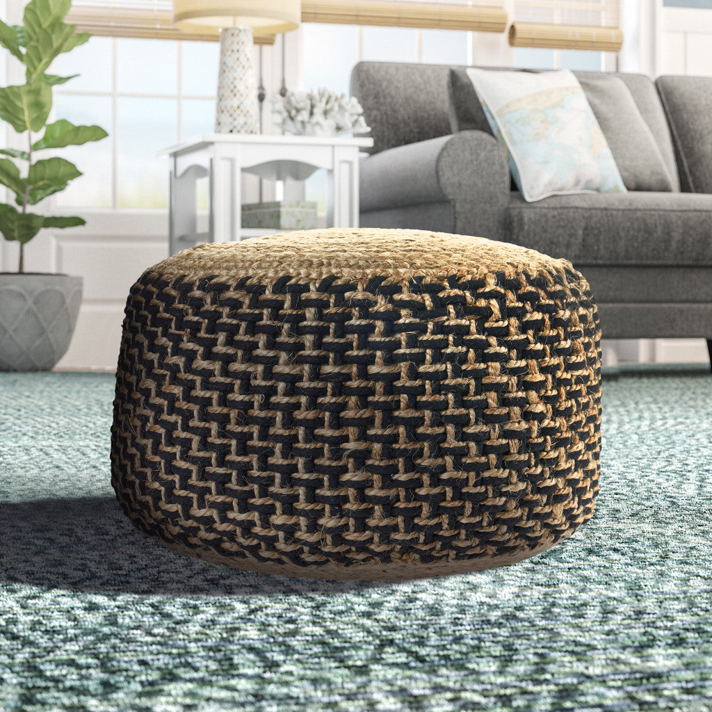 The Lorena Jute Ottoman