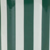 Emerald Stripes Set of Two  Round Planters