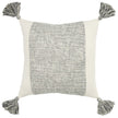 Madison Gray Cotton Throw Pillow