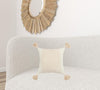 Madison Blush Cotton Throw Pillow