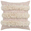 Pink + Fringe Cotton Throw Pillow