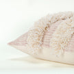 Pink + Fringe Cotton Throw Pillow