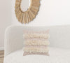 Pink + Fringe Cotton Throw Pillow