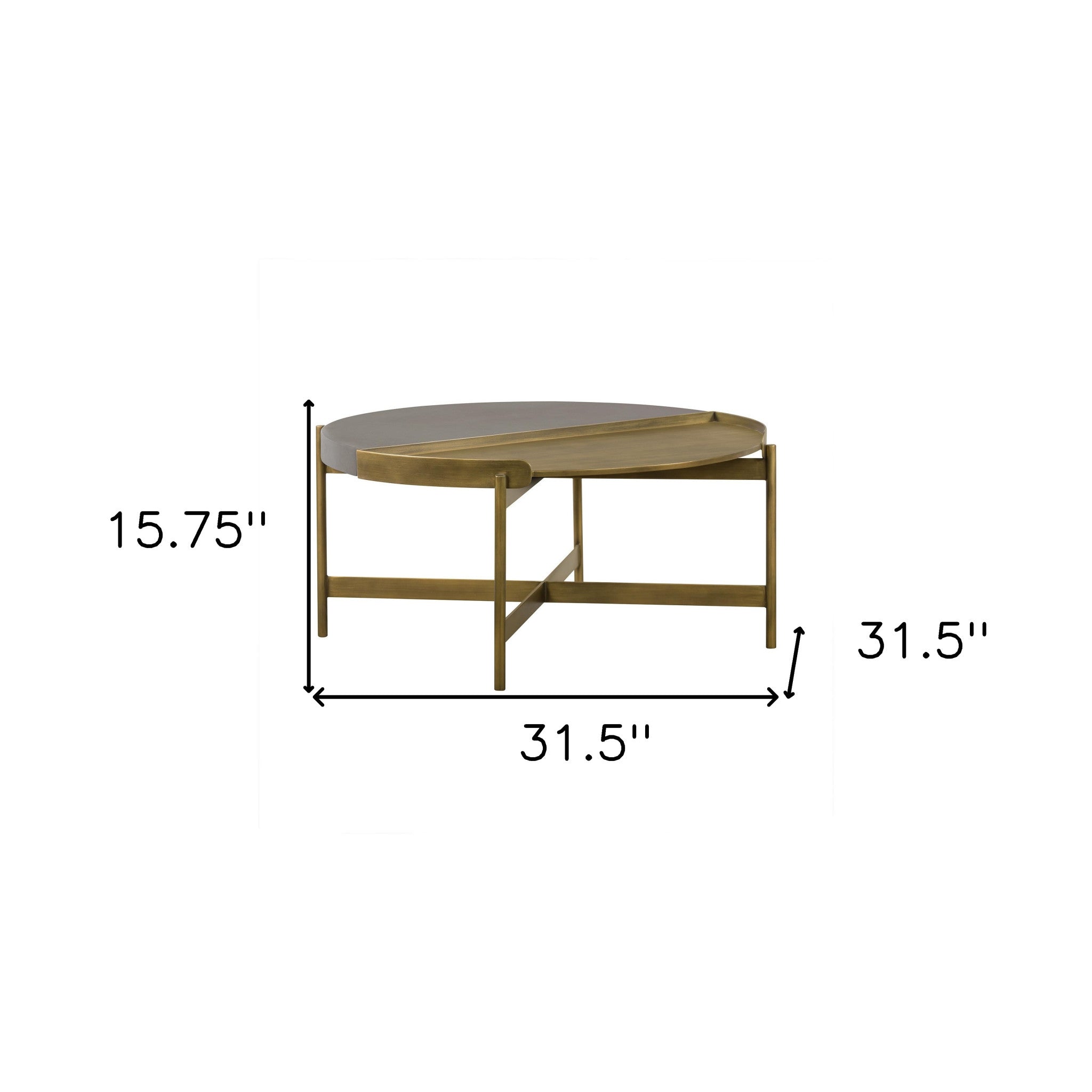 Modern Fusion Round Coffee Table