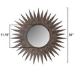 Sunburst Wood Framed Accent Mirror