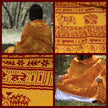 Meditation Yoga Prayer Shawl - Maha Mantra - Yellow