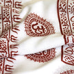 Meditation Yoga Prayer Shawl - Mantra Om - White