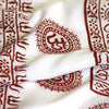 Meditation Yoga Prayer Shawl - Mantra Om - White