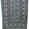 Meditation Yoga Prayer Shawl - Mantra Om - Grey