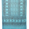 Meditation Yoga Prayer Shawl - Maha Mantra - Turquoise