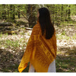 Meditation Yoga Prayer Shawl - Maha Mantra - Yellow