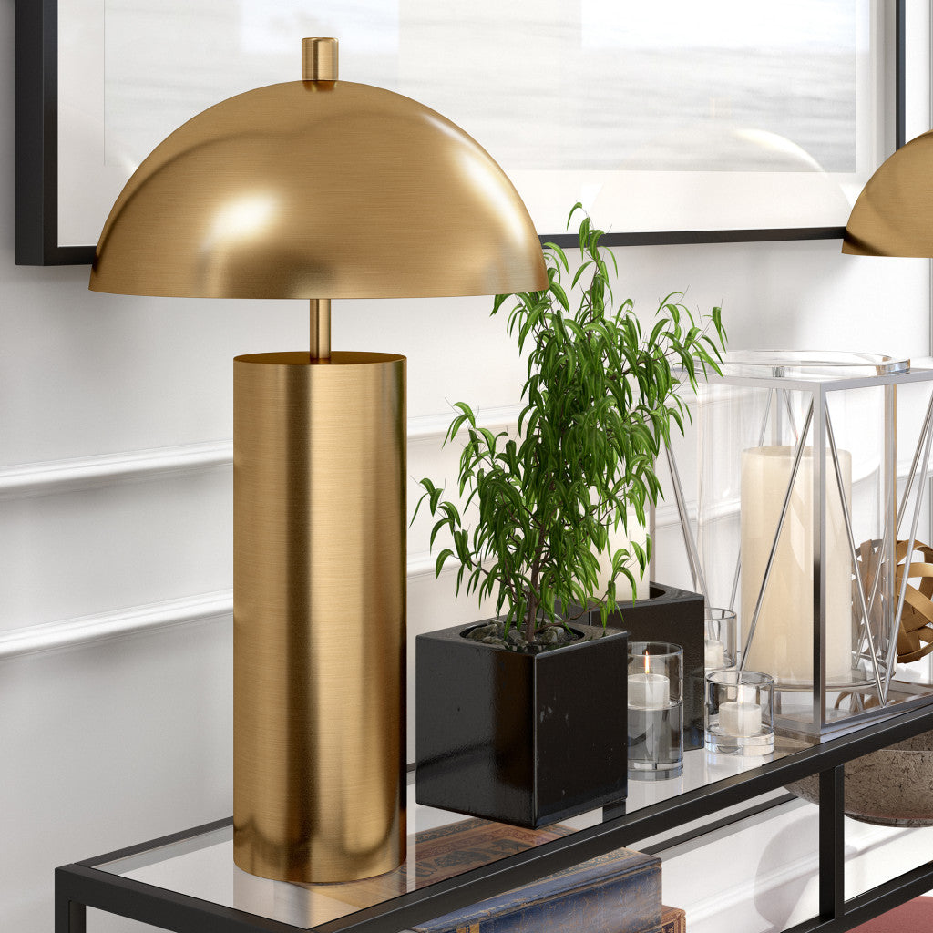 Brittany Brass Dome Table Lamp