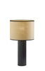 Black Fluted Ceramic Lamp