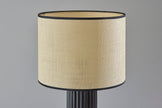 Black Fluted Ceramic Lamp