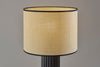 Black Fluted Ceramic Lamp