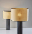 Black Fluted Ceramic Lamp