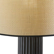 Black Fluted Ceramic Lamp