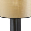 Black Fluted Ceramic Lamp