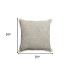 Yvonne Embroidered Linen Throw Pillow