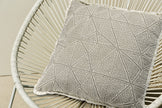 Yvonne Embroidered Linen Throw Pillow