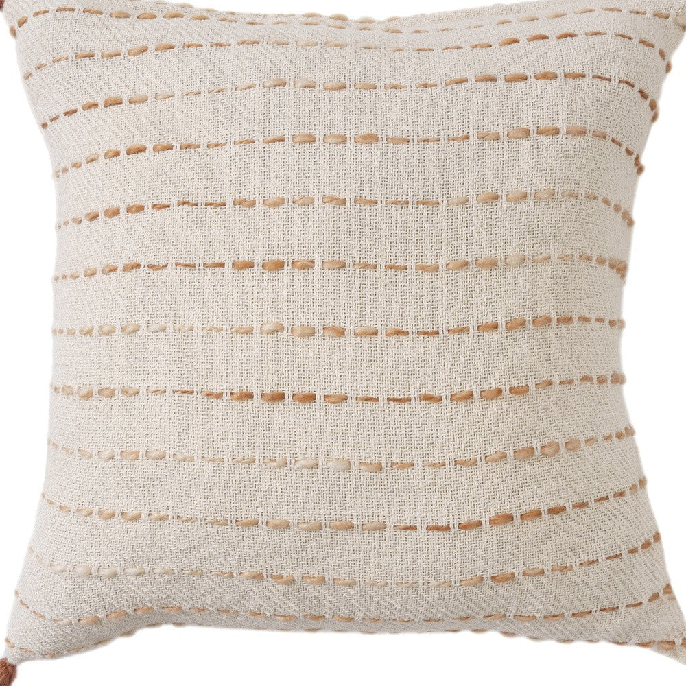 Linear Stitch Throw Pillow