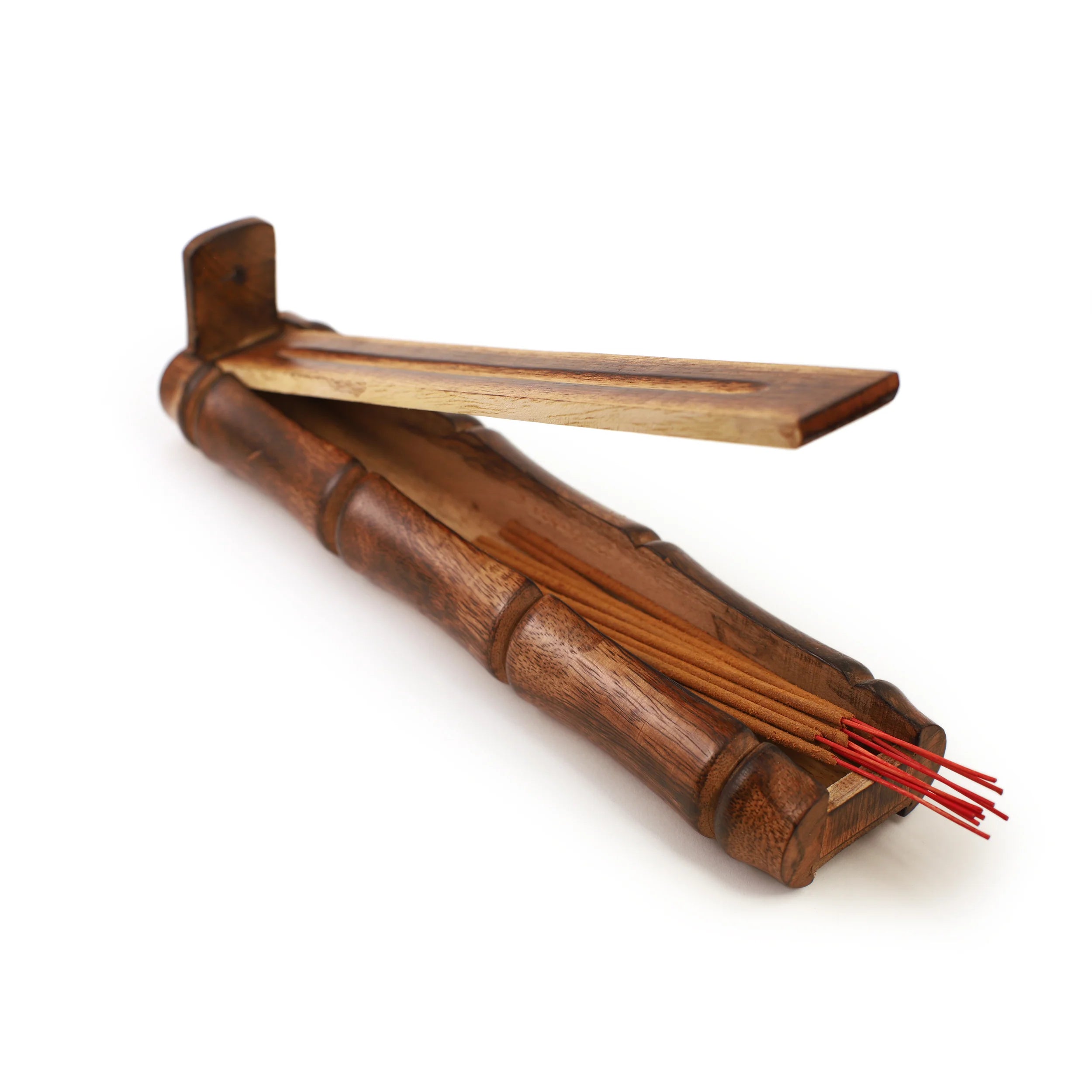 Incense Burner - Bamboo Holder and Storage