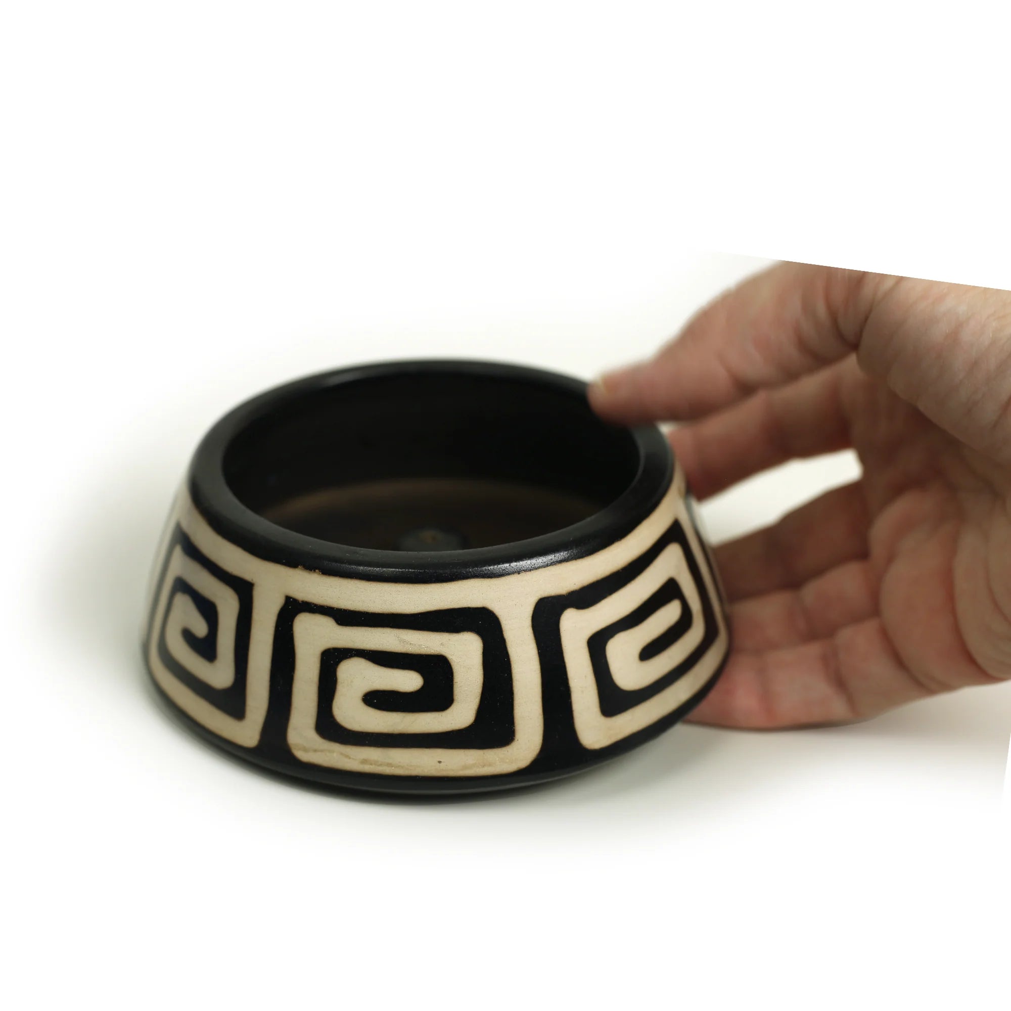 Peruvian Ceramic Incense Burner-Swirl