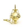 Hanging Brass Burner, Quatrefoil Jali