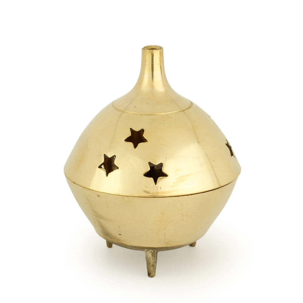 Brass Burner, 3 Legged Star Jali