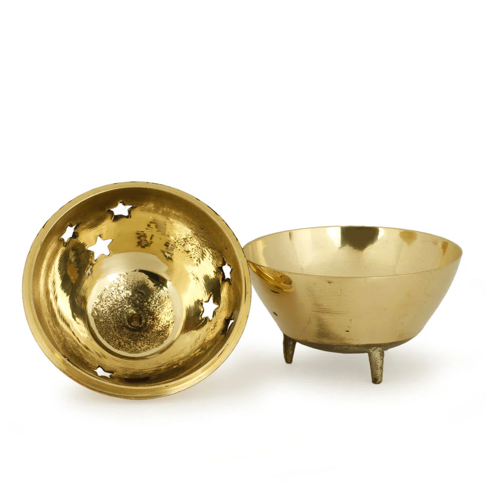 Brass Burner, 3 Legged Star Jali