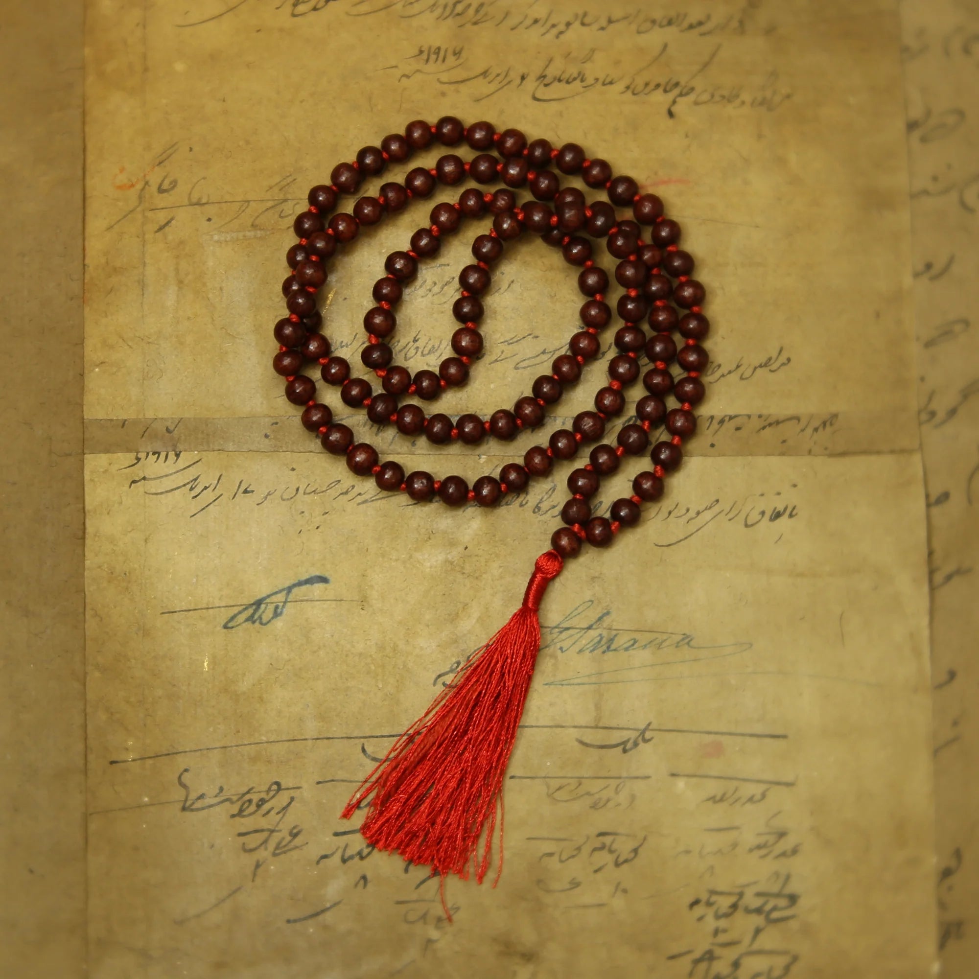 Prayer Mala Beads - Rosewood