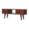 Chestnut Round Open Media Unit