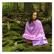 Meditation Yoga Prayer Shawl - Maha Mantra - Purple