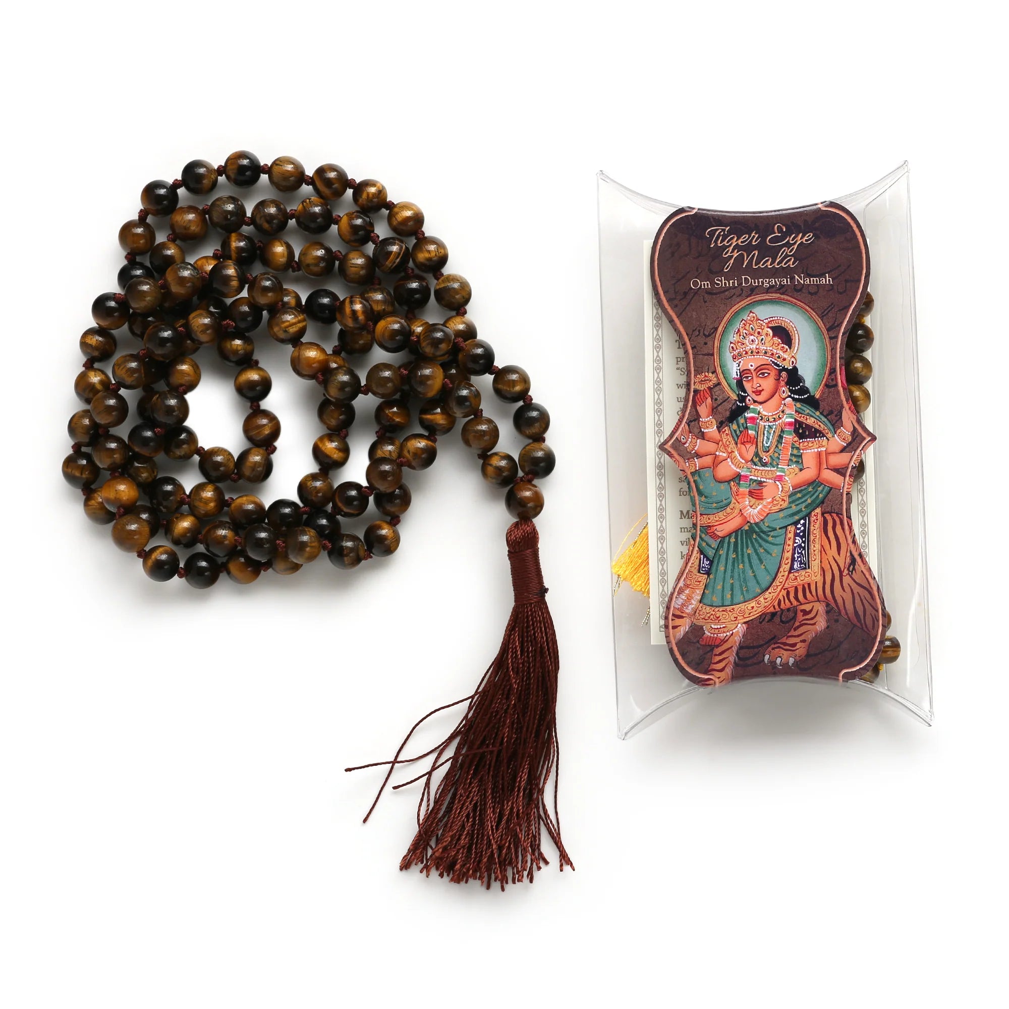 Prayer Mala Beads - Tiger Eye